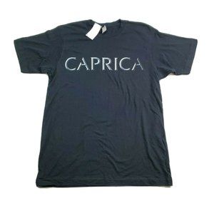 Battlestar Galactica Caprica City Black M SYFY Shirt Authentic NBC NWT Licensed